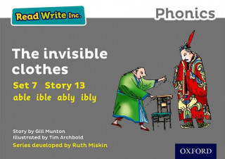 Kniha Read Write Inc. Phonics: Grey Set 7 Storybook 13 The Invisible Clothes Gill Munton