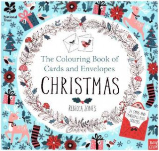 Carte National Trust: The Colouring Book of Cards and Envelopes - Christmas Rebecca Jones