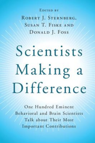 Boek Scientists Making a Difference EDITED BY ROBERT J.