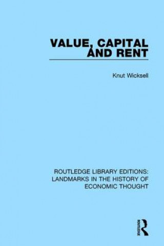 Kniha Value, Capital and Rent Knut Wicksell