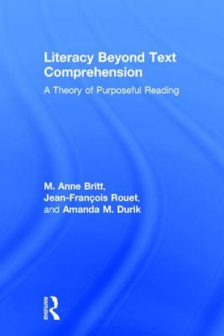 Kniha Literacy Beyond Text Comprehension Anne Britt