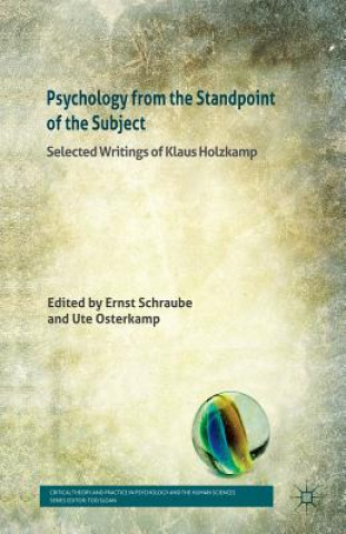 Книга Psychology from the Standpoint of the Subject K. Holzkamp