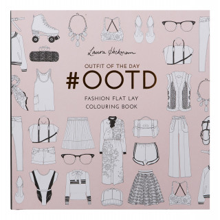 Kniha #OOTD: Fashion flat lays to colour in Laura Hickman