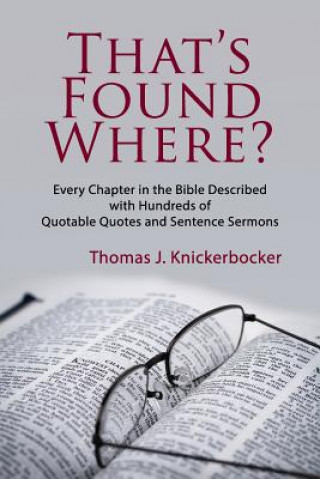 Книга That's Found Where? THOMA KNICKERBOCKER