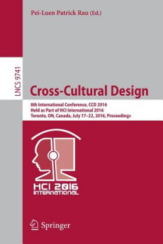 Książka Cross-Cultural Design Pei-Luen Patrick Rau