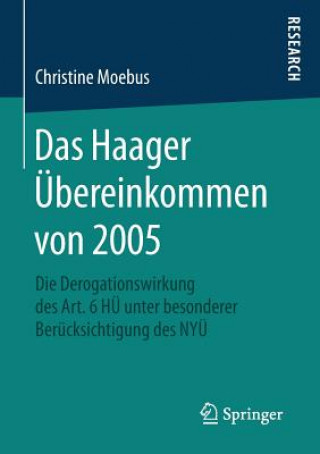 Knjiga Das Haager UEbereinkommen von 2005 Christine Moebus