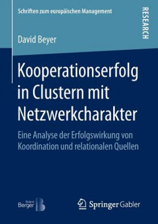 Carte Kooperationserfolg in Clustern Mit Netzwerkcharakter David Beyer