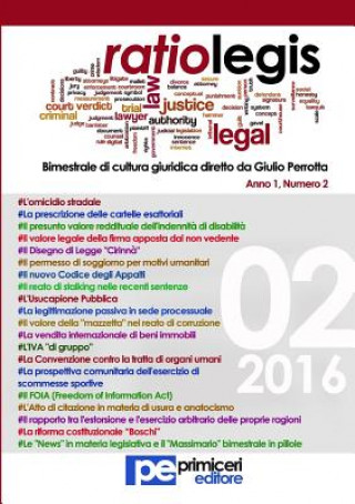 Kniha Ratio Legis (Numero 2, Anno 2016) GIULIO PERROTTA