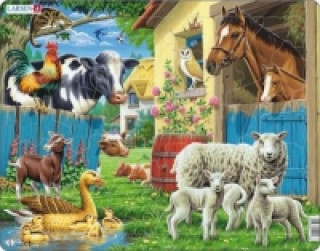 Joc / Jucărie Puzzle MAXI - Zvířata na farmě/25 dílků 