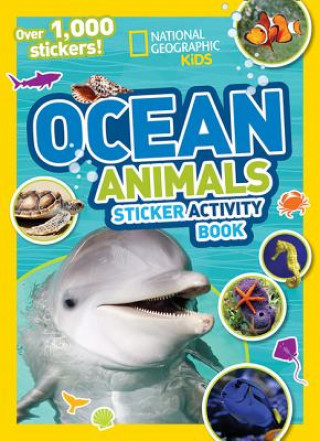Książka Ocean Animals Sticker Activity Book National Geographic Kids