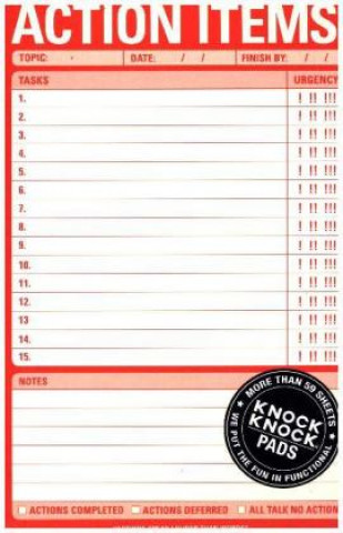 Hra/Hračka Knock Knock Action Items Pad 