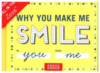 Календар/тефтер Knock Knock Why You Make Me Smile Book Fill in the Love Fill-in-the-Blank Book & Gift Journal 