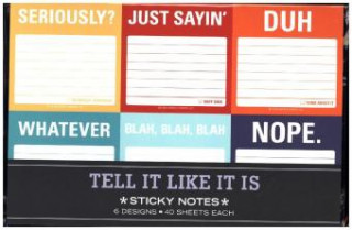 Hra/Hračka Knock Knock Tell It Like It Is Sticky Note Packet 