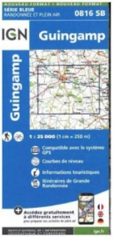 Materiale tipărite IGN Karte, Serie Bleue Guingamp 