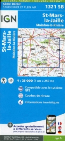 Nyomtatványok IGN Karte, Serie Bleue St.Mars la Jaille 