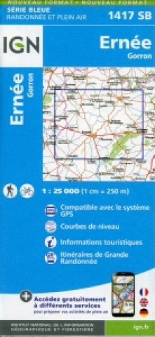 Materiale tipărite IGN Karte, Serie Bleue Ernée Gorron 