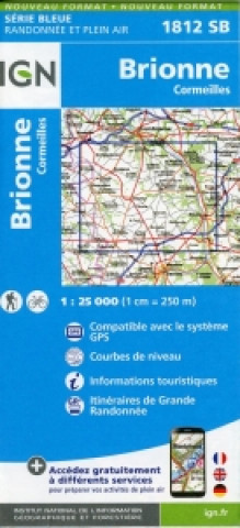 Materiale tipărite IGN Karte, Serie Bleue Brionne Cormeilles 