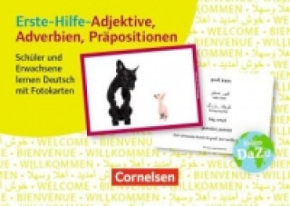 Hra/Hračka Erste-Hilfe-Adjektive, Adverbien, Präpositionen: Schüler und Erwachsene lernen Deutsch mit Fotokarten 