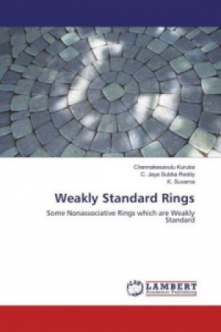 Kniha Weakly Standard Rings Chennakesavulu Kuruba