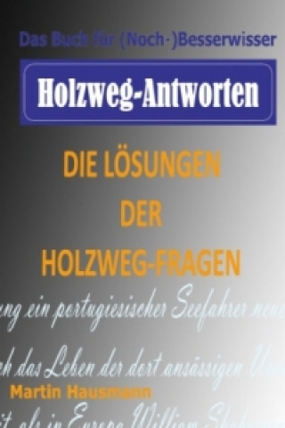 Książka Holzweg-Antworten Martin Hausmann