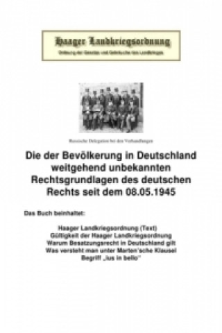 Kniha Die Haager Landkriegsordnung Peter Frühwald