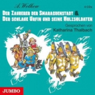 Audio Der Zauberer der Smaragdenstadt & Der schlaue Urfin und seine Holzsoldaten, 4 Audio-CDs Alexander Wolkow