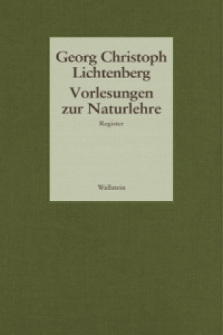 Carte Vorlesungen zur Naturlehre Georg Christoph Lichtenberg