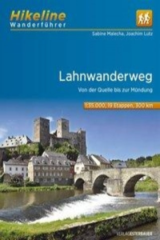 Книга Hikeline Wanderführer Lahnwanderweg Sabine Malecha