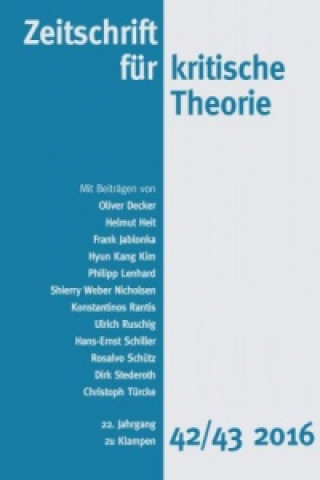 Kniha Zeitschrift für kritische Theorie / Zeitschrift für kritische Theorie, Heft 42/43. H.42/43 Sven Kramer