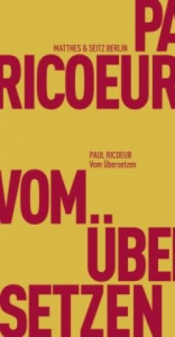 Książka Vom Übersetzen Paul Ricoeur