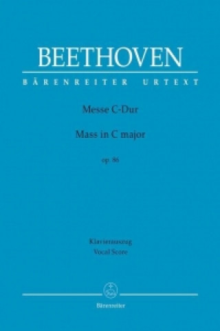 Tiskovina Messe C-Dur op. 86, Klavierauszug Ludwig van Beethoven
