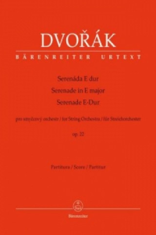 Nyomtatványok Serenade, Partitur Antonín Dvorák