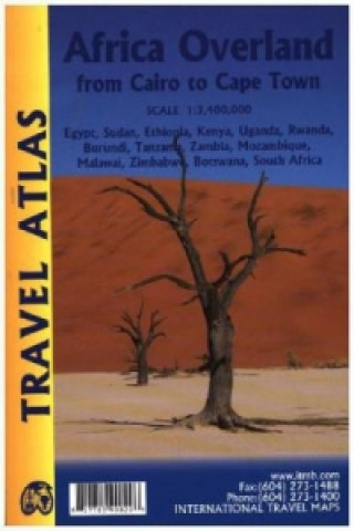 Tiskovina ITM Travel Atlas Africa Overland: Cairo to Cape Town Travel Atlas 