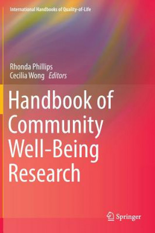 Knjiga Handbook of Community Well-Being Research Rhonda Phillips