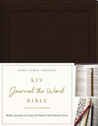 Carte KJV, Journal the Word Bible, Bonded Leather, Brown, Red Letter Edition 