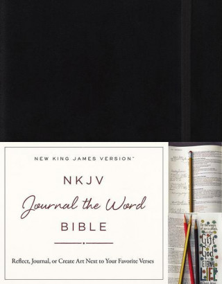 Carte NKJV, Journal the Word Bible, Hardcover, Black, Red Letter Edition 