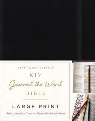 Carte KJV, Journal the Word Bible, Large Print, Hardcover, Black, Red Letter Thomas Nelson