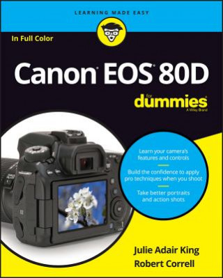 Carte Canon EOS 80D For Dummies Julie Adair King