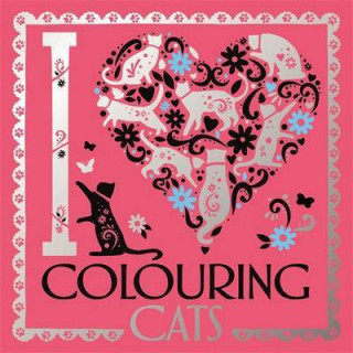 Carte I Heart Colouring Cats Lizzie Preston