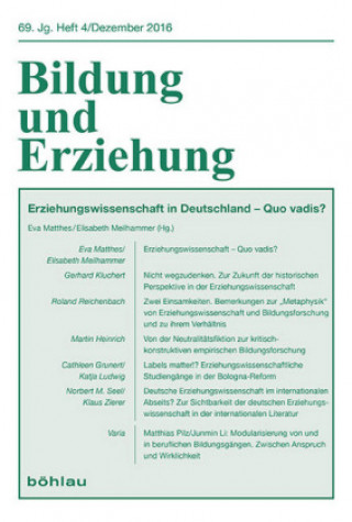 Carte Erziehungswissenschaft in Deutschland: quo vadis? Eva Matthes