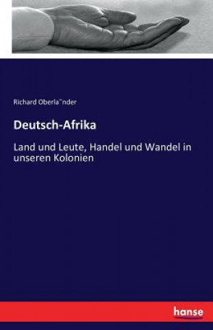 Carte Deutsch-Afrika Richard Oberla~nder