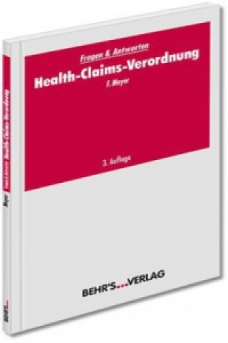Kniha Health-Claims-Verordnung Florian Meyer