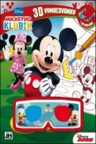 Książka Mickeyho klubík 3D vymaľovanky Disney