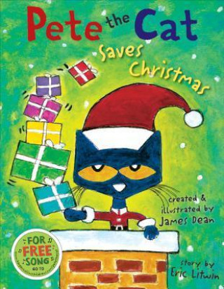 Книга Pete the Cat Saves Christmas Eric Litwin