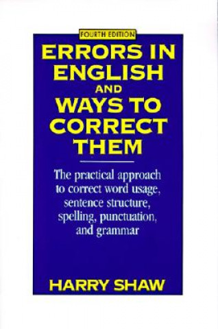 Książka Errors in English and Ways to Correct Them Harry Shaw