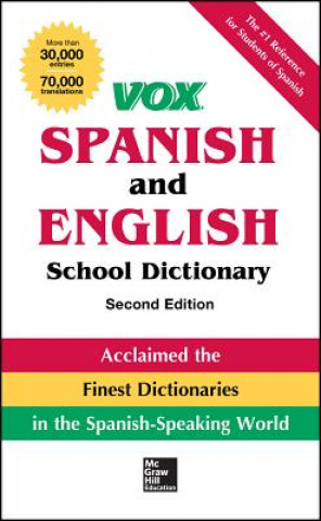 Knjiga Vox Spanish and English School Dictionary Vox