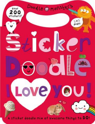 Carte Sticker Doodle I Love You! Sarah Powell