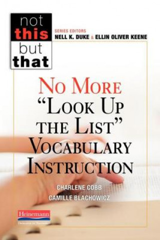 Kniha No More "Look Up the List" Vocabulary Instruction Charlene Cobb