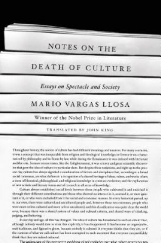 Kniha Notes on the Death of Culture Mario Vargas Llosa