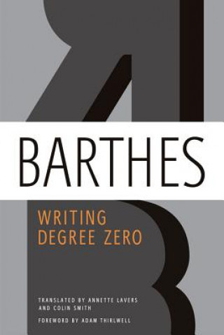 Könyv WRITING DEGREE ZERO Roland Barthes